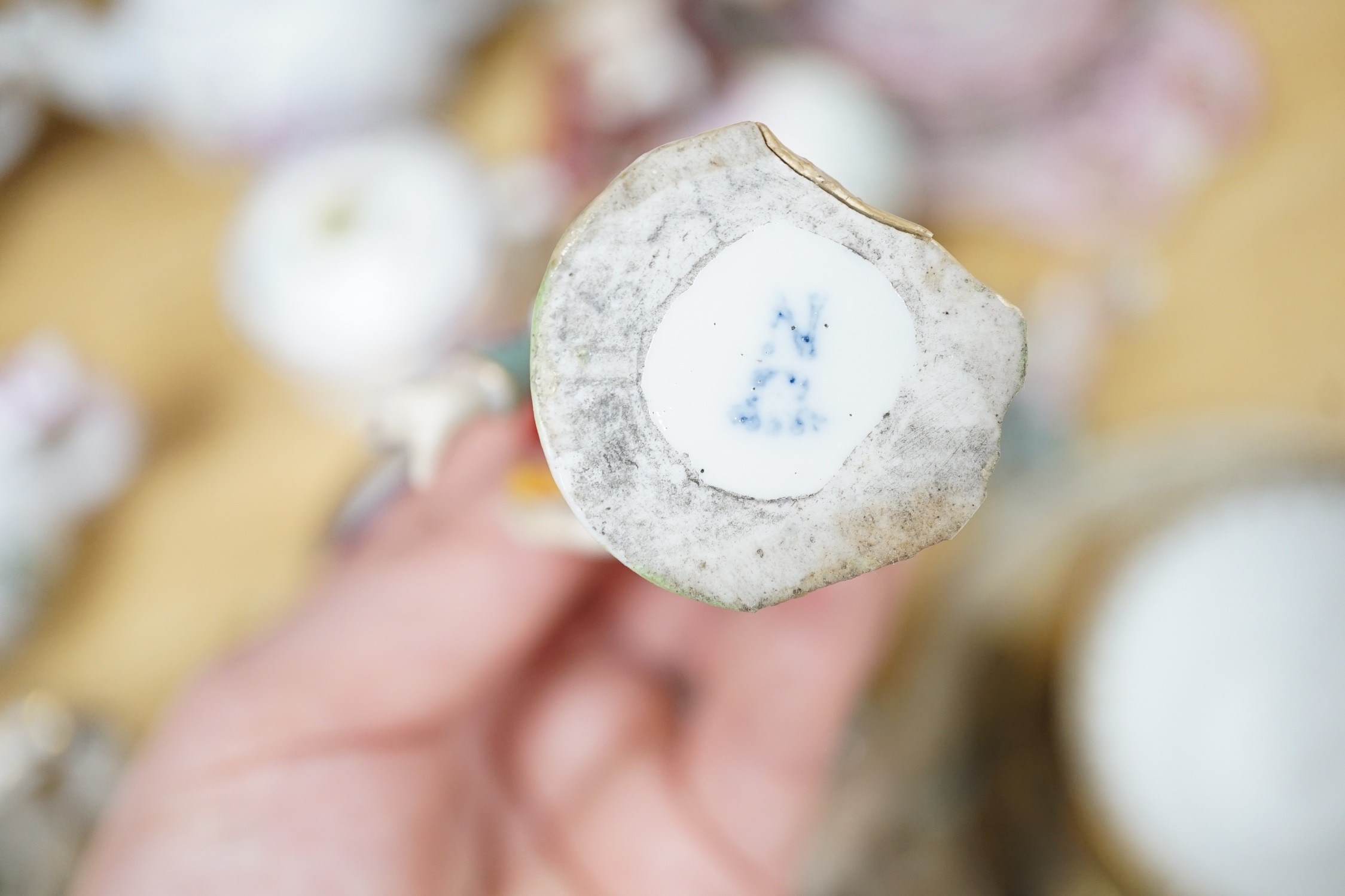 A mixed collection of 19th century and later continental porcelain
